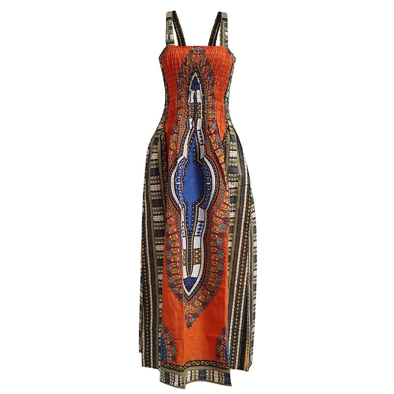 Sexy Backless Dress Summer Dashiki Casual Sundress Beach Women Plus Size Sexy Dress Vestidos De Playa african dresses for women
