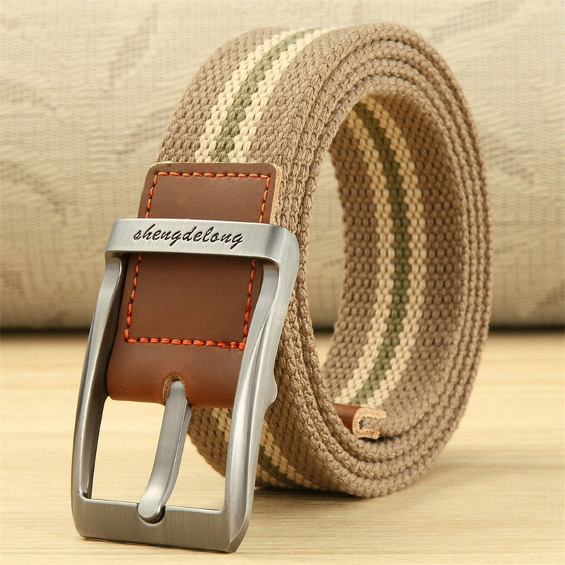 MEDYLA Canvas Belt Outdoor Tactical Belt Unisex High Quality Canvas Belts for Jeans Male Luxury Casual Straps Ceintures