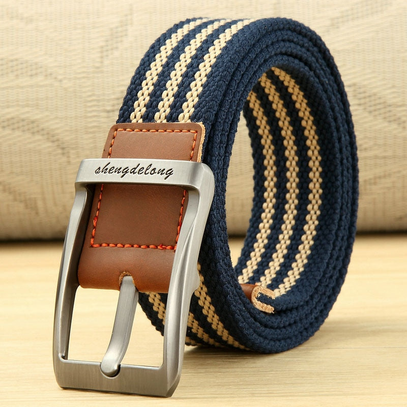 MEDYLA Canvas Belt Outdoor Tactical Belt Unisex High Quality Canvas Belts for Jeans Male Luxury Casual Straps Ceintures