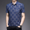 New Polo Shirts Men Plaid Print Summer Short Sleeve Tee shirt Homme Slim Fit Casual Travel Beach Camisa Polos T1043