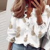 3XL Summer Short Sleeve Printed Blouse Shirt Women Sexy Ruffle V-Neck Shirts Pullover Elegant Office Lady Blusa Tops Streetwear - Surprise store