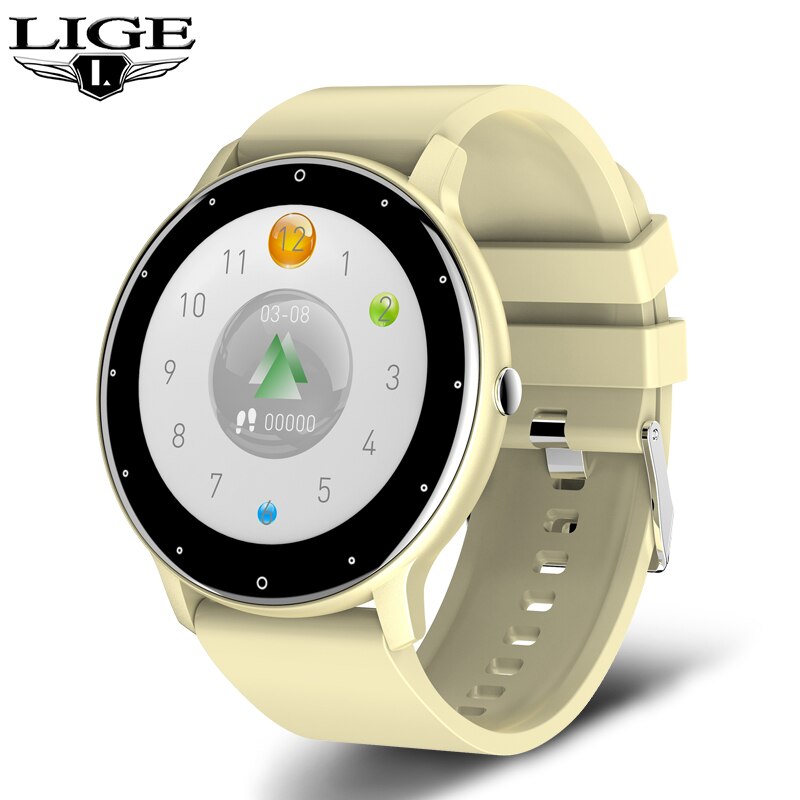 LIGE 2021 New Women Smart Watch Men Real-Time Activity Tracker Heart Rate Monitor Sports Ladies Smart Watch Men For Android IOS