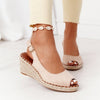 2021 Heels Sandals Peep Top Summer Shoes Women PU Leather Peep Toe Buckle Platform Wedge Sandals For Ladies Casual Shoes Female