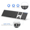 SeenDa Bluetooth keyboard Full-Size Wireless Bluetooth Keyboard for Ipad Laptop Table 109-button multi-pairing - Surprise store