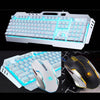 K670 Wireless Rechargeable Gaming Keyboard + Mouse Set LED Backlit Mechanical Feel USB Keyboards Mice Combos - Surprise store