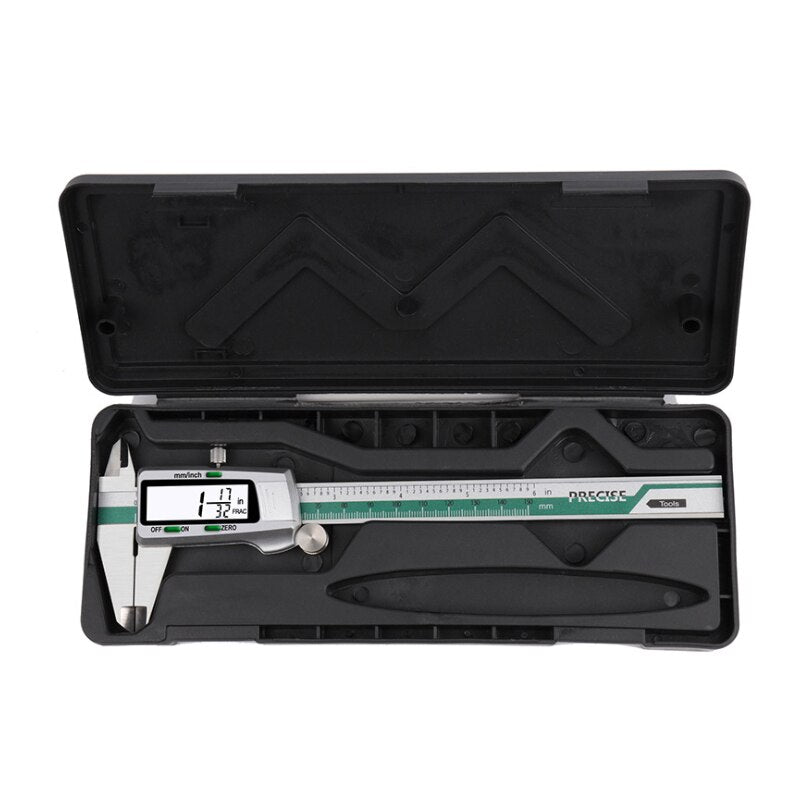 150mm Fraction/mm/inch Stainless Steel Digital Vernier Caliper Electronic Metal Pachometer Calibrator Measuring Caliber