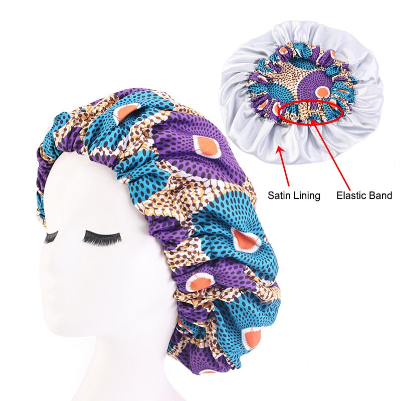 New African Headwrap In Women's Hair Accessories Scarf Wrapped Head Turban Ladies Hair Accessories Scarf Hat Headwrap Nigeria