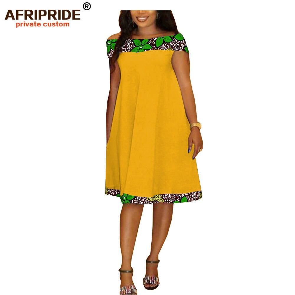 2019 african Autumn women dress AFRIPRIDE private custom long sailor collar midi dress super batik cotton plus size A722586 - Surprise store