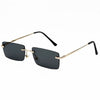 New Luxury Brand Rectangle Ladies Sunglasses Women Rimless Square Polarized Sun Glasses For Ladies Zonnebril Dames Vrouwen Bril