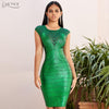 Adyce 2019 New Autumn Green Lace Bandage Dress Women Sexy Hollow Out Bodycon Club Celebrity Evening Runway Party Dress Vestidos - Surprise store