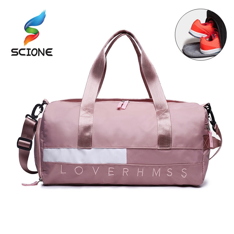 Outdoor Waterproof Nylon Sports Gym Bags Men Women Training Fitness Travel Handbag