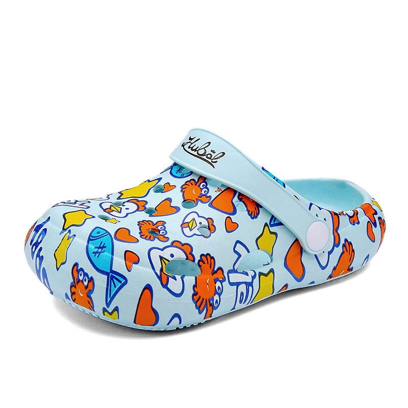 Summer Children Outdoor Sandals Boys Girls Beach Shoes Soft Non-slip Hollow Cave Shoes For Kids Baby Toddler Indoor Home Shoes