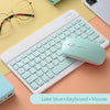 Mini Wireless Bluetooth Keyboard For Tablet iPad iPhone Rubber Keycaps Rechargeable Keyboard For Smartphone Android IOS Windows