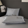 Two Side High Quality Faux Silk Pillowcases High-End Embroidery Solid Color Pillow Case Pillowcase for Healthy Sleep 48x74cm