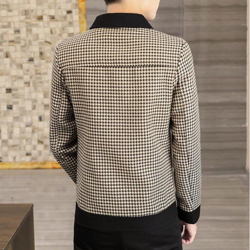 Men's spring leisure plaid short Jackets/Male slim fit Fashion lapel Coats Plus size S-3XL