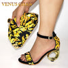 New Arrival African Shoes and Bags Matching Set Decorated with Appliques Nigerian Shoes and Matching Bag Shoes and Bags To Match