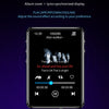 X62 MP3 Player Bluetooth 5.0 Metal Touch Screen 2.4 inch Built-in Speaker 16GB with E-book FM Radio Voice Recording Video Player
