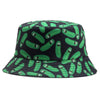 Green Pickle Rick Bucket Hats Women Girls Outdoor Beach UV Sunscreen Printed Flat Cap for Spring Summer