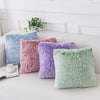 Soft Faux Fur Pillows Case Plush Cushion Cover Pink Blue Purple Warm Living Room Bedroom Sofa Decorative Pillows Cover 43x43cm