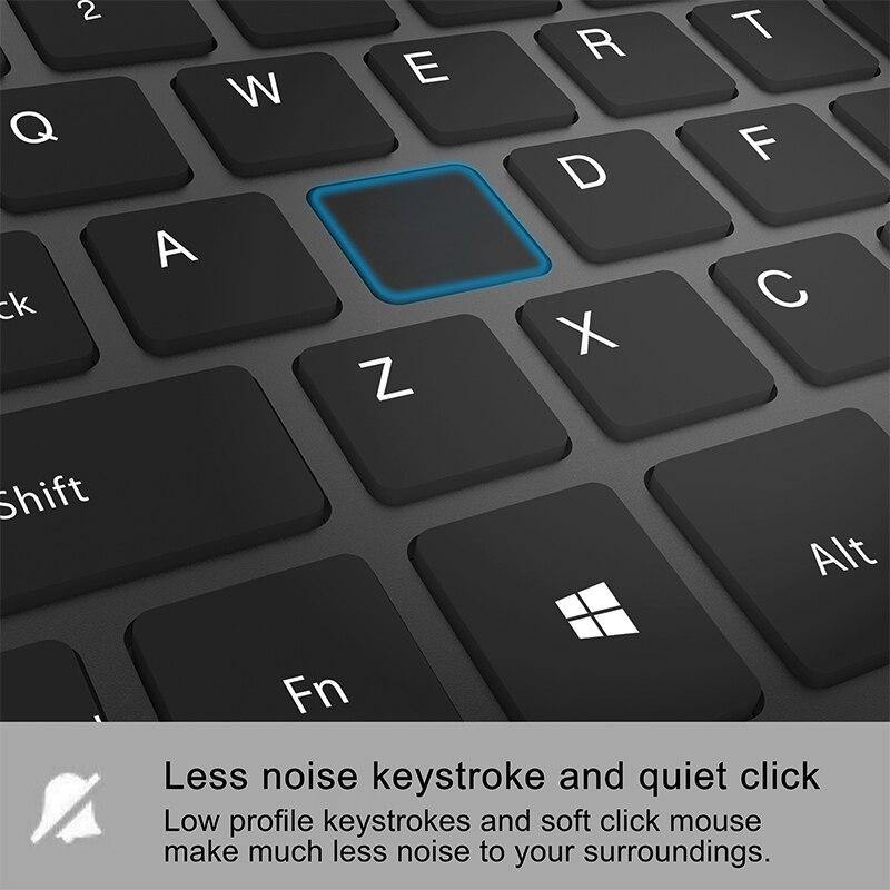 French Wireless Keyboard Mouse Set Rechargeable Mouse 2400DPI German/English/Italian/Spanish Keyboard Silent mouse for Laptop PC - Surprise store