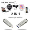 USB Flash Drive for iphone 7/7Plus/8/X/11 Usb/Otg/Lightning 128GB 64GB Pen Drive For iOS External Storage Devices
