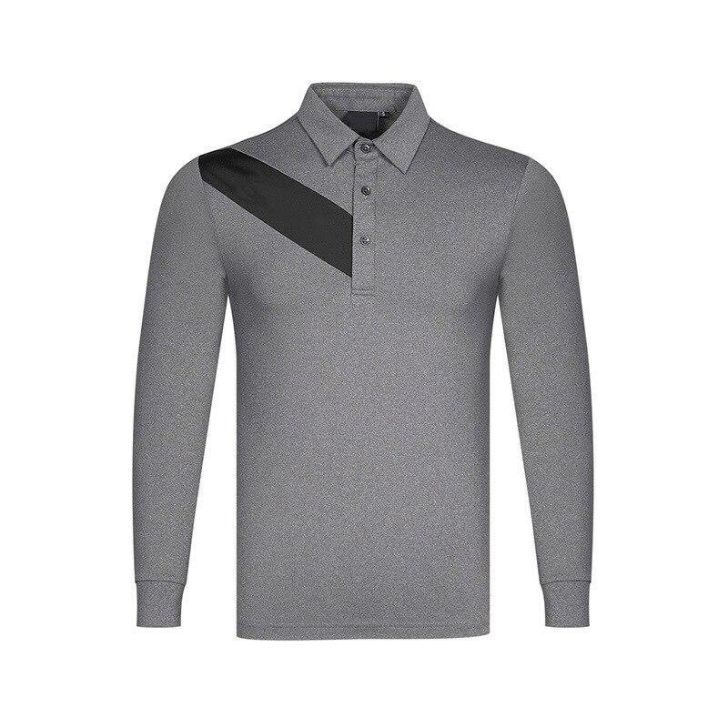 Golf shirts 2021 men's spring fashion long sleeve 95% polyester 5% spandex blank golf polo shirts for promotion - Surprise store