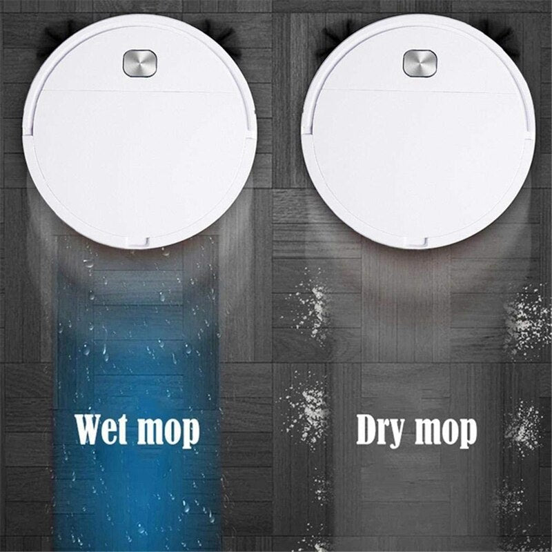 3-In-1 Robot Vacuum Cleaner Rechargeable Smart Sweeping Dry Wet Vacuum Cleaner