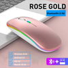 Wireless Mouse RGB Bluetooth Computer Mouse Silent Rechargeable Ergonomic Mause With LED Backlit USB Optical Mice For PC Laptop