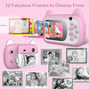 Child Instant Print Camera Instant Print Camera 2.4 LCD Screen Toy Gifts Komery Digital Camera Photo Video Recorder