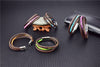 Multilayer Bracelet Natural Stone Genuine Leather Braided Wrap Bangle Stainless Steel Magnetic Clasp Bracelet Men Jewelry