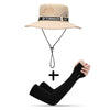 UPF 50+ Summer Hats Men Sun Protector UV-proof Breathable Bucket Hat Large Wide Brim Hiking Outdoor Fishing Beach Cap Cowboy New
