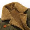 DARPHINKASA 2020 Winter Bomber Jacket Men Air Force Pilot Jacket Warm Men Fur Collar Men Army Tactical Fleece Jacket - Surprise store