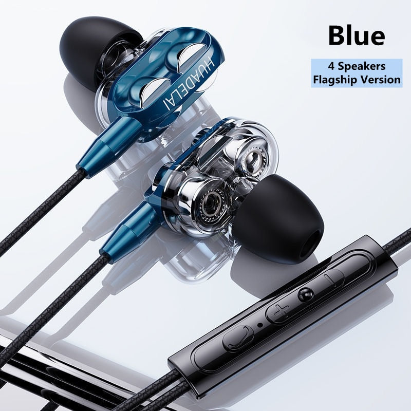 NEW Earphone Universal 3.5mm In-Ear Stereo Earbuds Built-in Microphone High Quality Wired Earphones Headset Headphones