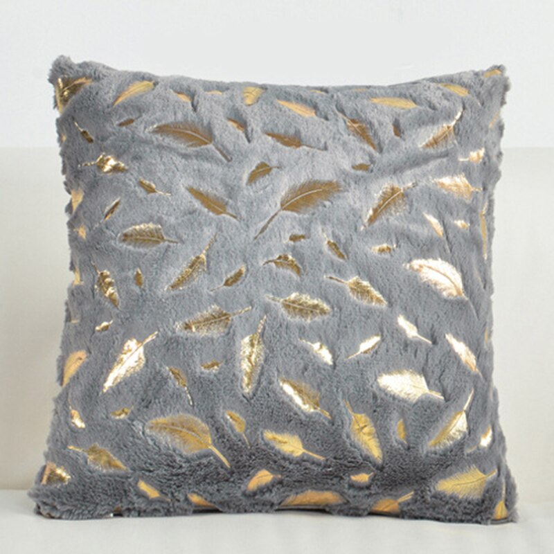 Fashion Feather Fur Decorative Cushion Cover Home Plush Pillow Case Bed Room Pillowcases Decoration Sofa Throw Pillow covers