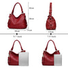 Women Leather Handbags Women Messenger Bags Female Crossbody Bags Ladies Designer Shoulder Bag Top-handle Bag Vintage Retro Tote