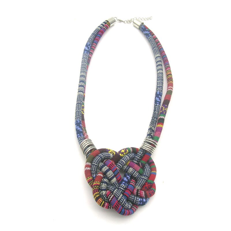 Dandie Hot-Selling Braided Knot Design Short Necklace Ethnic Characteristic Earrings Ladies Fashion Jewelry Chic Style