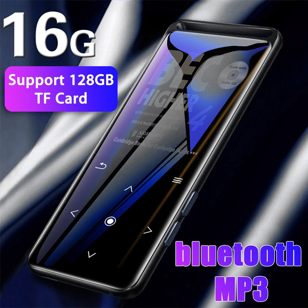 16GB bluetooth MP3 Player Earphones HiFi fm Radio mini USB mp3 Sports MP 4 HiFi Portable Music Players Voice Recording Recorder