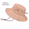 Outdoor Summer Men's Sun Hat Wide Brim Breathable Mountaineering Hiking Bucket Hat Anti-UV Sun Protection Sunshade Fishing Hat