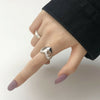 925 Sterling Silver LOVE Heart Width Rings for Women Couples Creative Trendy Birthday Jewelry Gifts Prevent Allergy