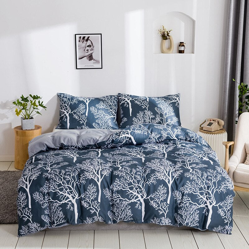 Simple Flower Bed Linen Bed Comforter King Size Comforter King Size Nordic Style Bedding Set Single Duvet Cover