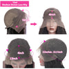 HALOQUEEN Body Wave Lace Front Human Hair Wigs Brazilian Remy Hair Mid-length Wigs Pre-Plucked Lace Closure 13X4 Frontal Wigs