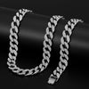 Women Men Gold Silver Color Chain Bling Bling Miami Iced Out Chain Rapper Necklace For Men Hip Hop Cuban Link Chain Jewelry