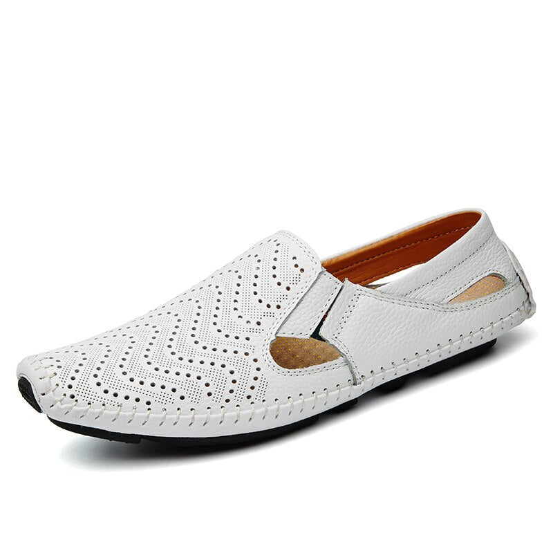 Genuine leather Sandals Men Leather shoes Men'S Sandals Male Comfortable Summer shoes Men Outdoor Beach Casual Shoe Big Size 47