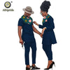 African Couple Clothing Women Suits + Men Clothing Set Dashiki Shirts Ankara Pants Print Outfits Tribal Suit AFRIPRIDE S20C001 - Surprise store