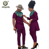 African Couple Clothing Women Suits + Men Clothing Set Dashiki Shirts Ankara Pants Print Outfits Tribal Suit AFRIPRIDE S20C001 - Surprise store