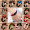 24 Style Classic Men Leather Bracelet Simple Metal Magnetic Button Hand-woven Rope Unisex Women Bangles 2020 Jewelry Accessories