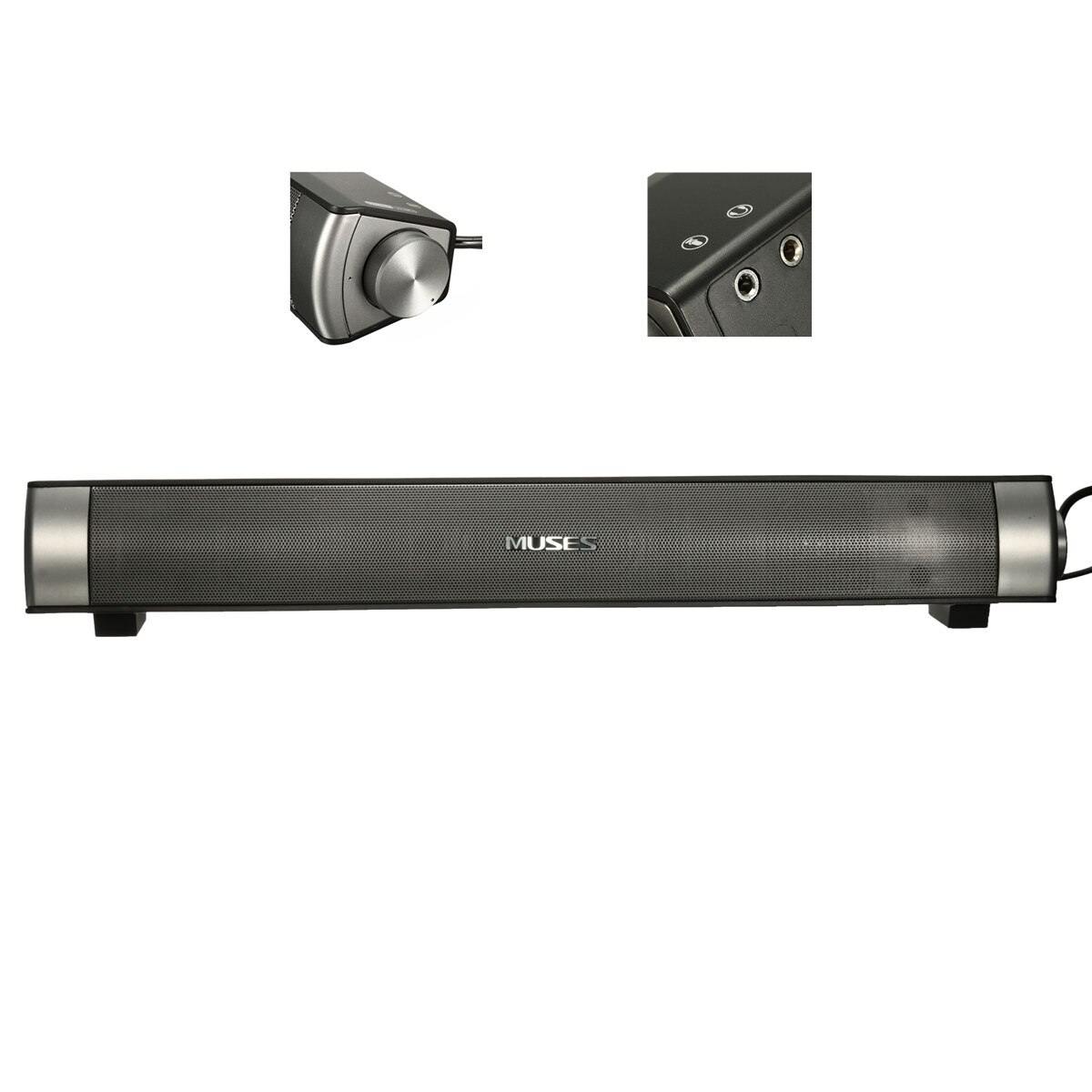 Wired Soundbar Speaker System 6W USB Multimedia Audio HIFI Stereo Sound Bar For Computer PC Laptop Desktop Smart Phone - Surprise store