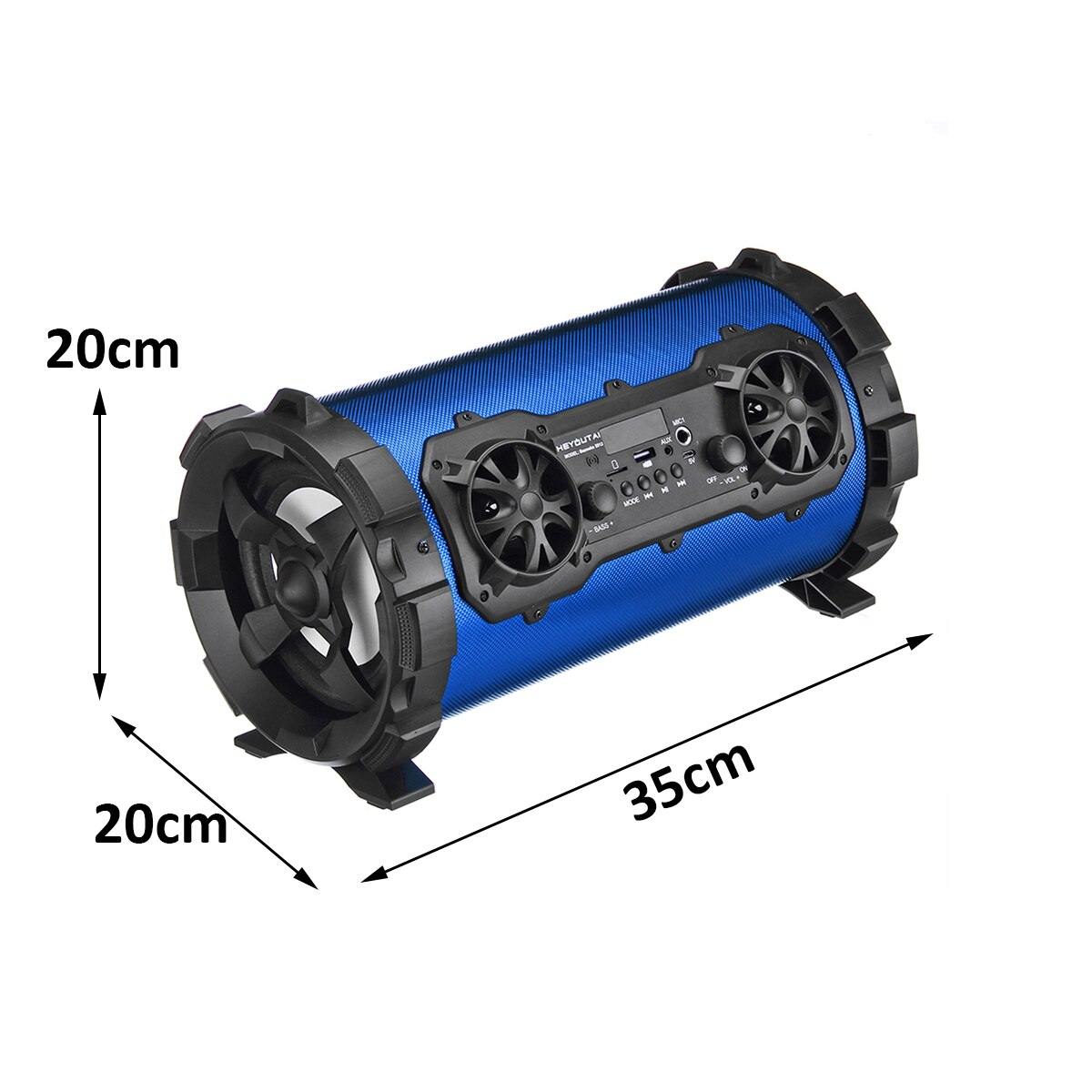 Speaker bluetooth Wireless Stereo Bass Portable HIFI Speaker Subwoofer AUX USB TF Card FM Radio Outdoor Bike Car Karaoke Player - Surprise store