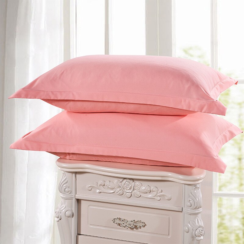 1 Piece Green Color Polyester Pillowcase Brief Style Solid Color Pillow Case Bedroom Use 48cm*74cm 50