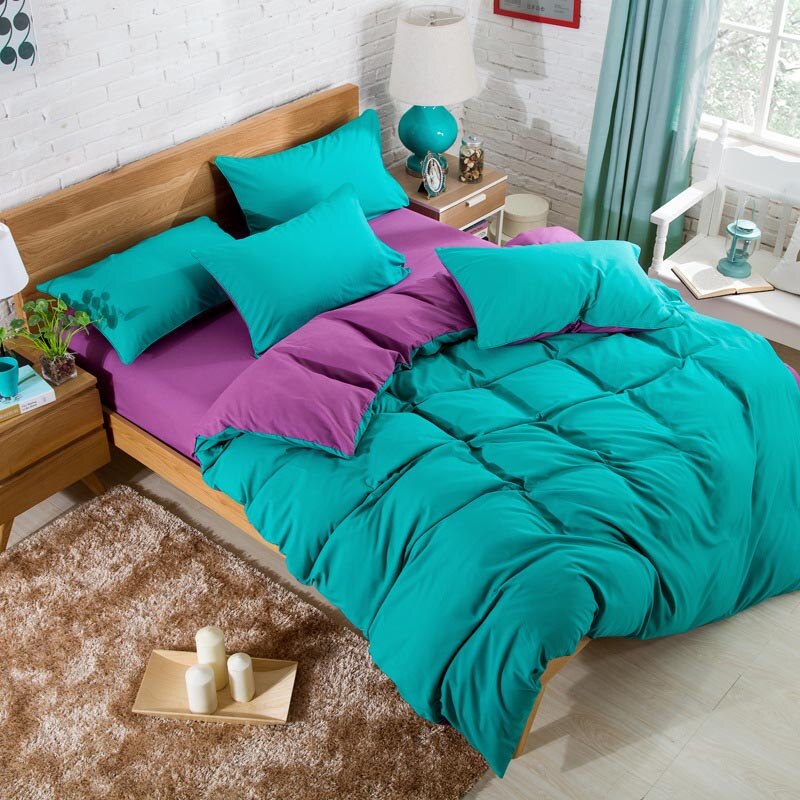 Fashion bedding sets luxury bed linen fashion Simple Style duvet cover flat sheet Bedding Set Winter Full King Twin Queen